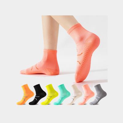 custom cushioned running solid color thick cotton sport socks