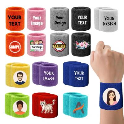  Custom Logo Text Design Sweatbands Embroidered Sweat Bands Headbands Wristbands