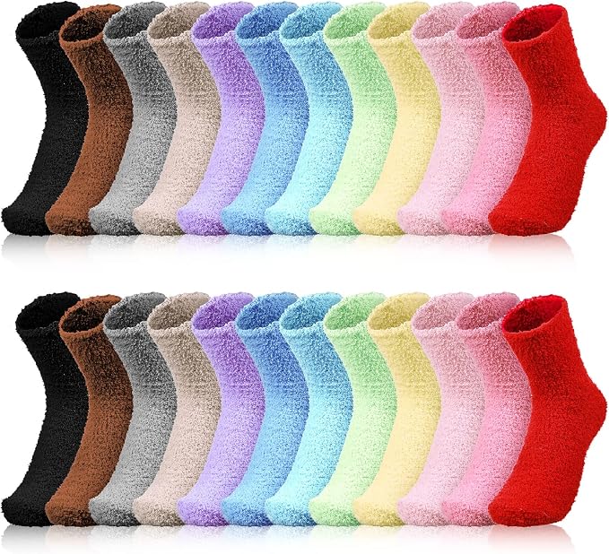 Unisex Fuzzy Socks Bulk for Women Men