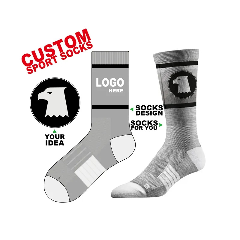 2025 High Quality JC Custom Unisex Crew Socks