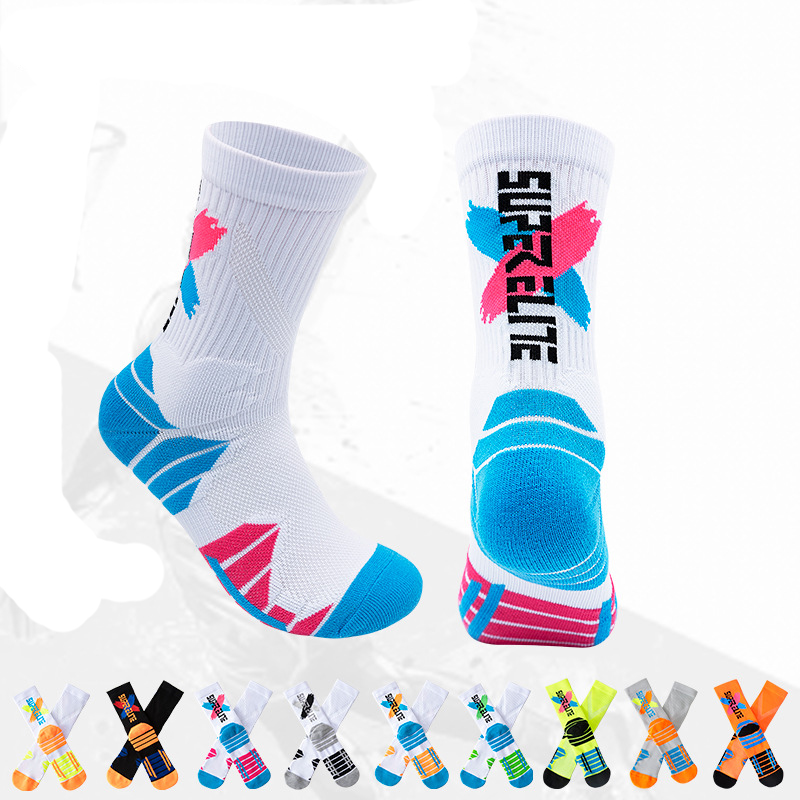 holesale Street Letter White Socks Men Sports Hip Hop Custom Socks Men